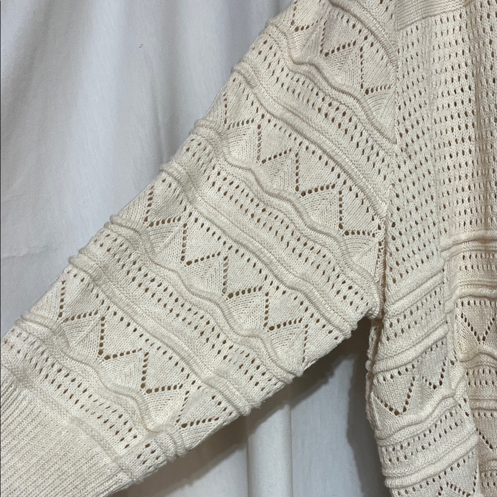 Ophelia Roe Beige Button-Up Cardigan 3X - Picture 3 of 12